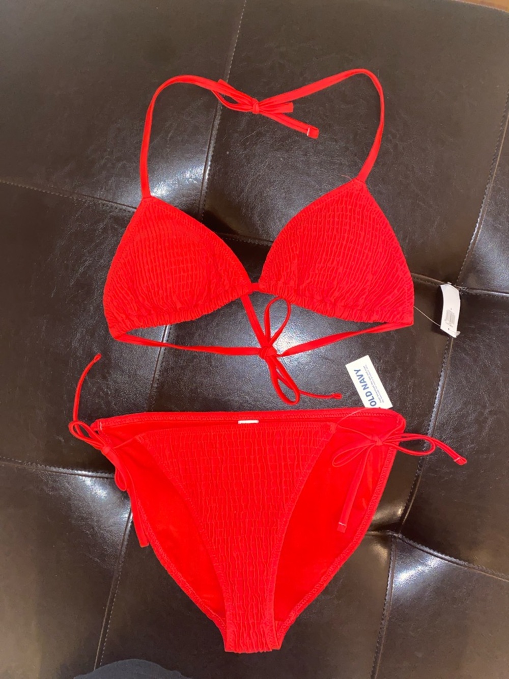 NWT Old Navy Bright Red String Bikini